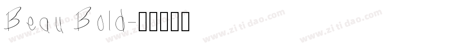 Beau Bold字体转换